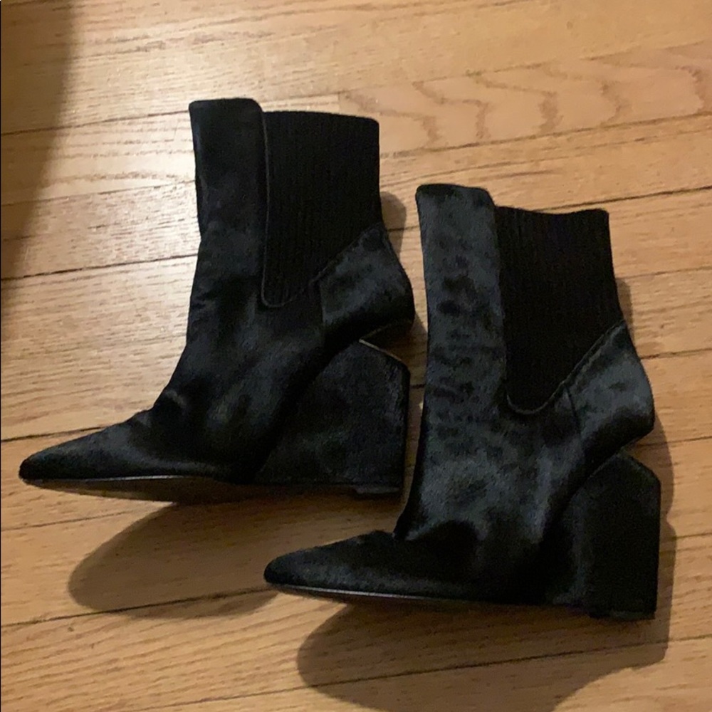 Alexander Wang Andie Calf Hair Wedge Boot - Picture 5 of 8